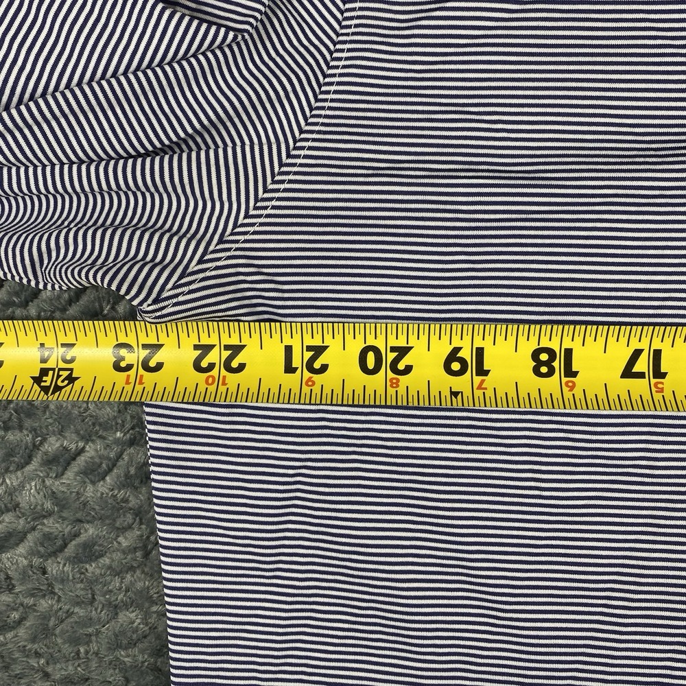 Holderness & Bourne Mens Performance Large Golf Polo Long Sleeve Shirt Striped - Picture 7 of 10